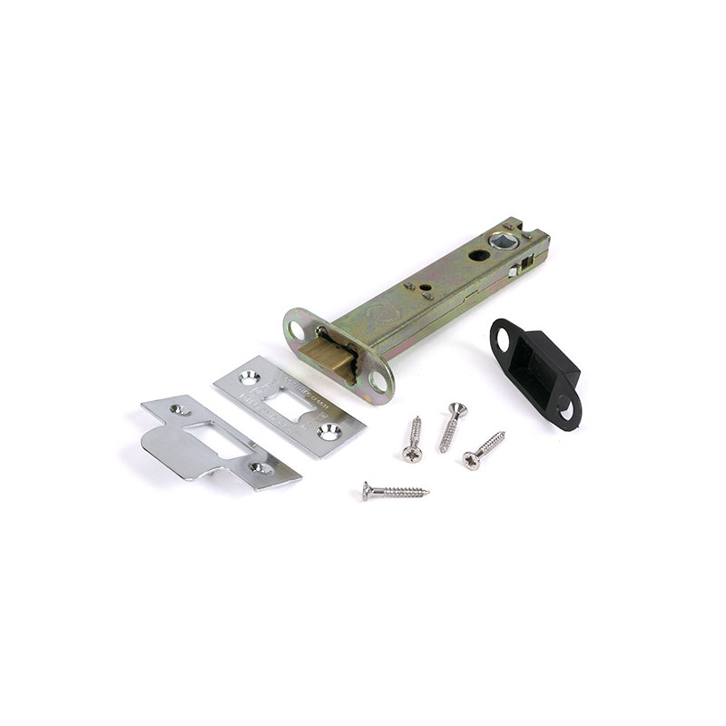 Aged Brass 5" Heavy Duty Latch, Satin Chrome