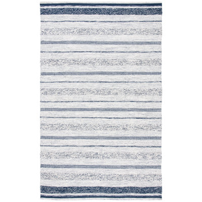 Tapis ivoire en coton tissé à plat à la main Dooley