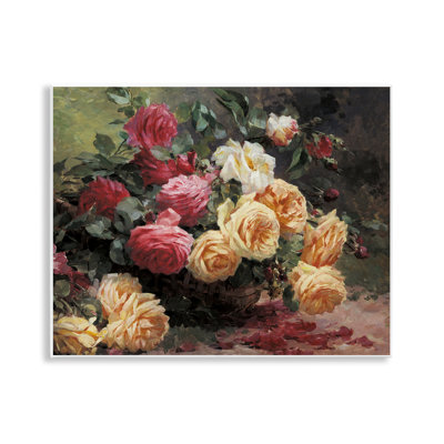  Art mural de nature morte "Vintages Roses" par Albert-Tibulle Furcy de Lavault