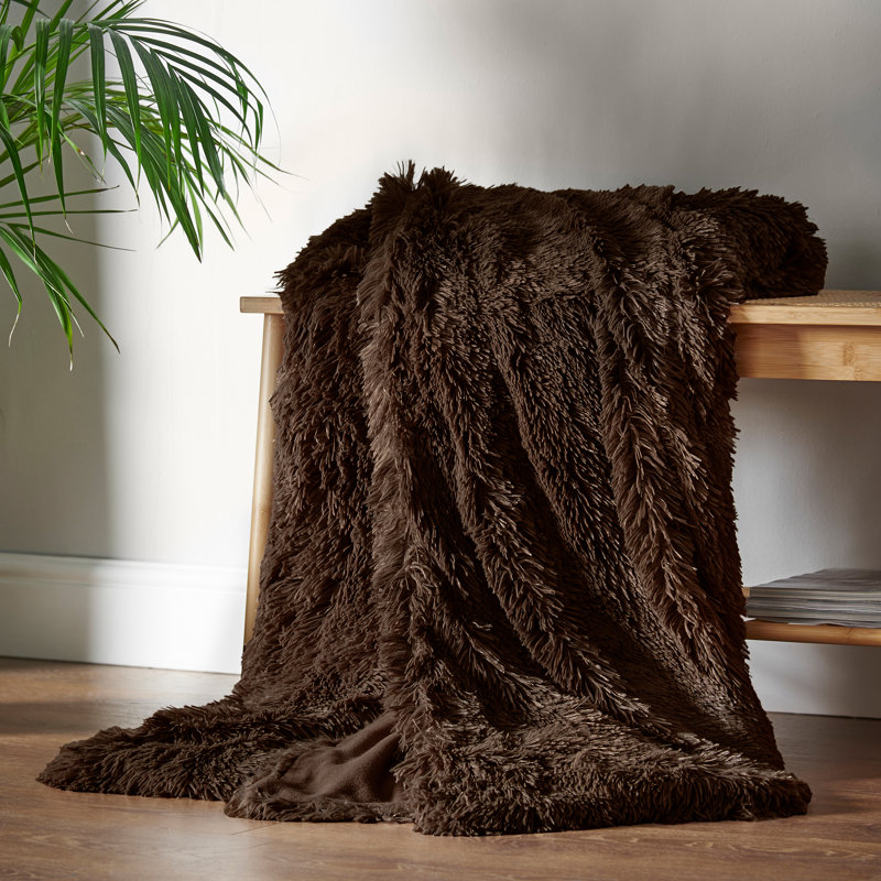 Cuddly Deep Pile Blanket Throw
