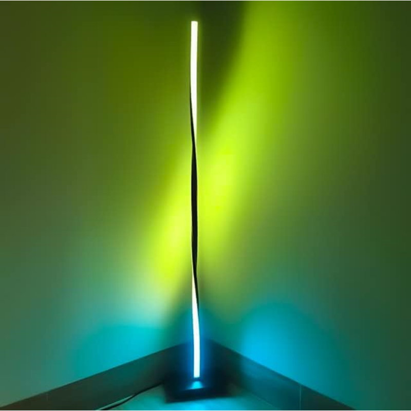 Lampe sur pied à DEL RVB avec télécommande - Éclairage à intensité variable moderne pour le salon, la chambre à coucher et la décoration intérieure