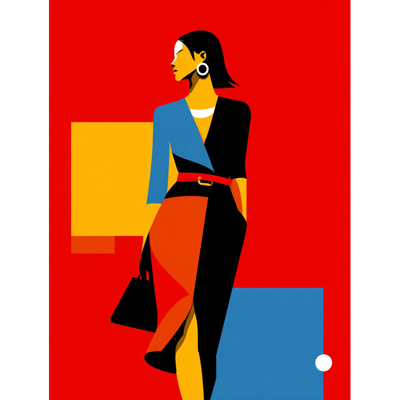 Art mural sur toile Bold Stance, H 24 po x l 16 po