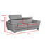 Syniya Genuine Leather Sofa-1250065389-1250065299