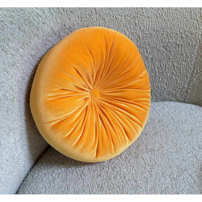 Coussin Therese, H 12 po x l 12 po, Tangerine