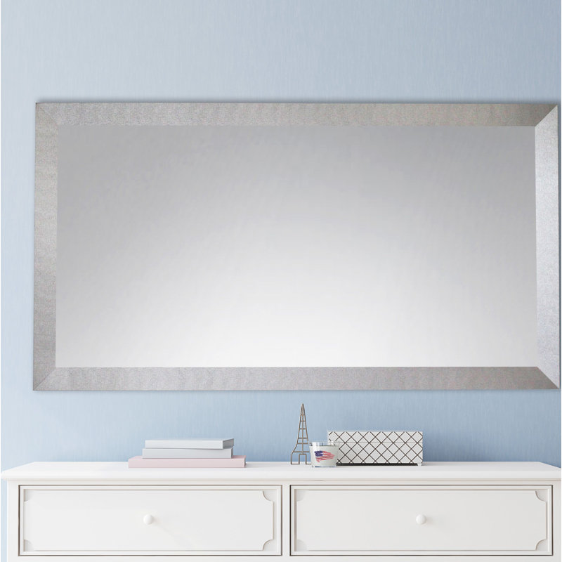 Theo Wood Flat Wall Mirror, 32" H x 73.5" W