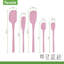 Tovolo Flex-Core All Silicone Assorted Spatulas - Set of 5 Pink Sorbet