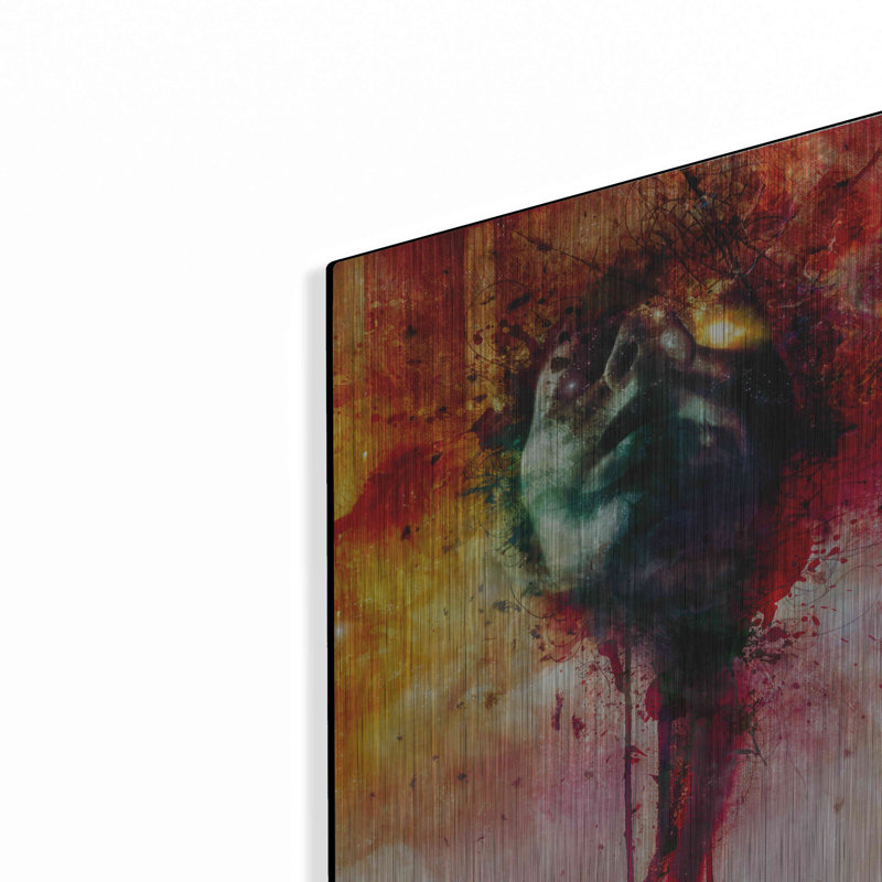 W.O.U.N.D.S sur métal par Mario Sanchez Nevado, H 16 po x l 12 po