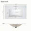 Ensemble de meuble-lavabo compact 30 po: 3 tiroirs, fermeture en douceur, poignées dorées - idéal pour les petites salles de bain-1905021088
