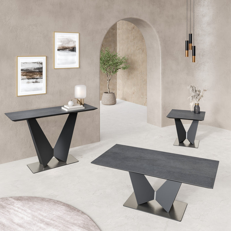 Cilurso Pedestal Coffee Table
