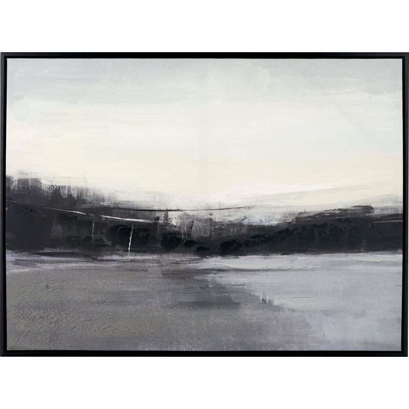 Monochrome Landscape Canvas - Single Picture Frame Print on Canvas