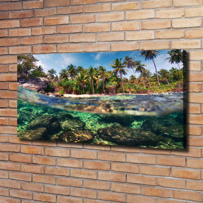 Tropical Beach - Wrapped Canvas Print