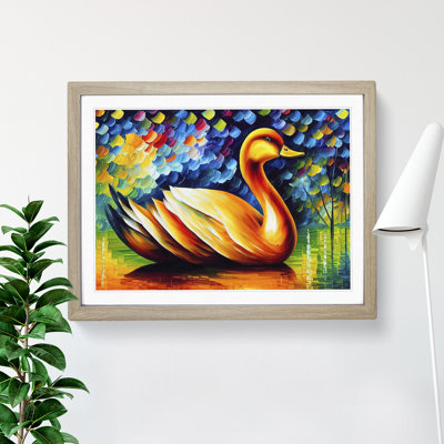 Duck Vol.2 Abstract 1 Piece Single Picture Frame Painting