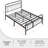 Metal Platform Bed Frame with Ample Under-Bed Storage-790985214-779075232