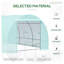 Serre tunnel Outsunny 6 m x 3 m avec fenêtres et porte enroulables, ensemble de serre de jardin à structure en acier robuste