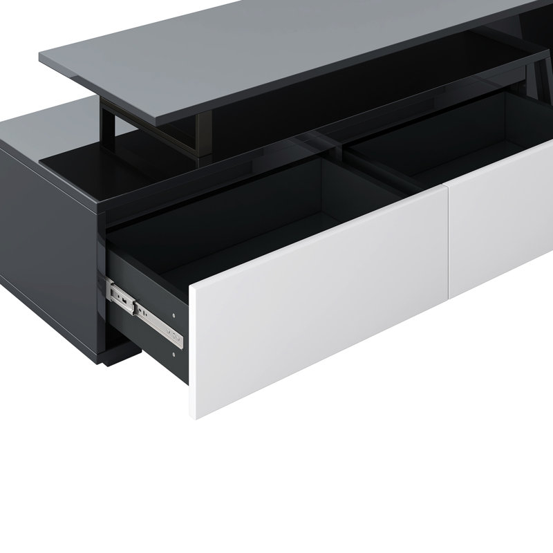 Meuble télé extensible avec 2 tiroirs et 1 armoire