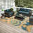 Hubbs Chenille Washable Ikat Indoor / Outdoor Rug-181433977