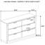 Commode 6 tiroirs Sophia