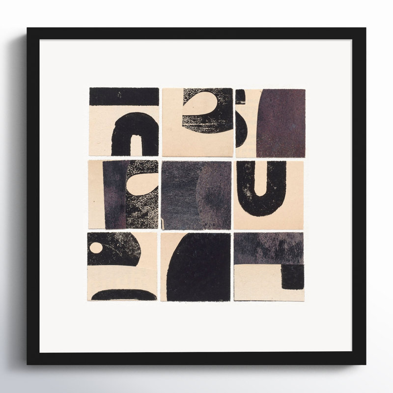 Curvy Print by Driftway Studio, Black Framed, 16" H x 16" W x 1.25" D