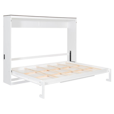 Lit escamotable mural et USB Murphy, blanc