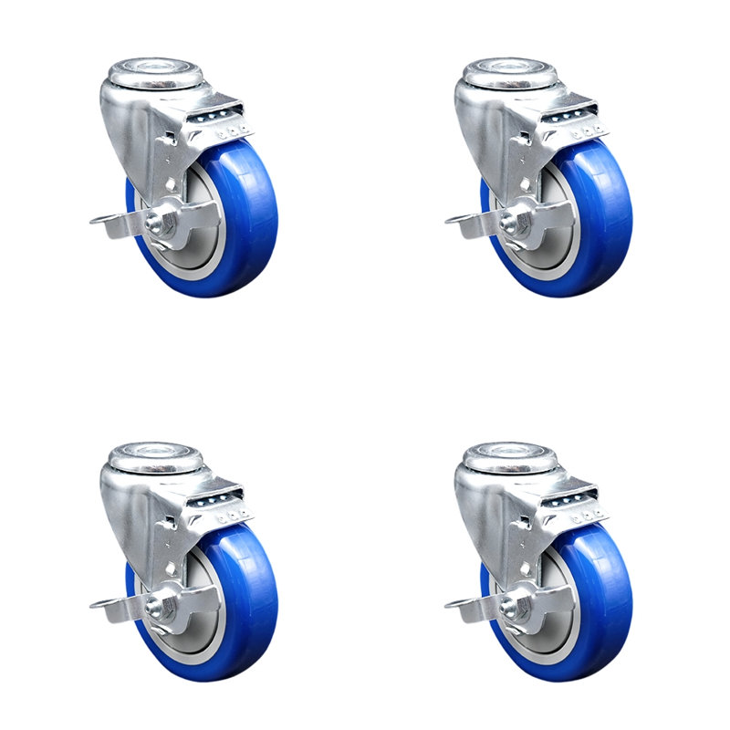 Polyurethane Caster, Blue