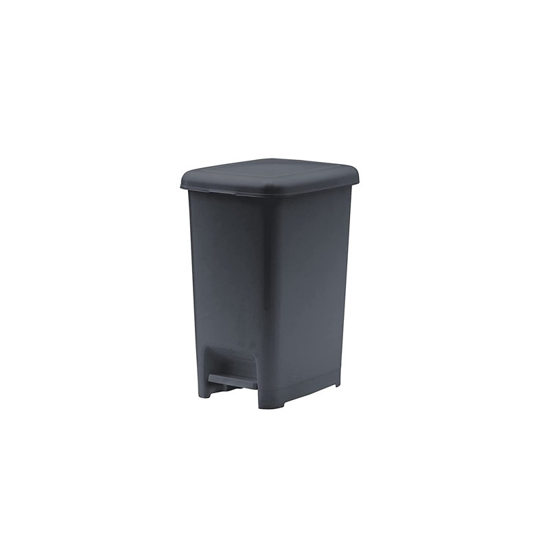 Poubelle à pédale 7 gallons, Noir, 6,5 gallons