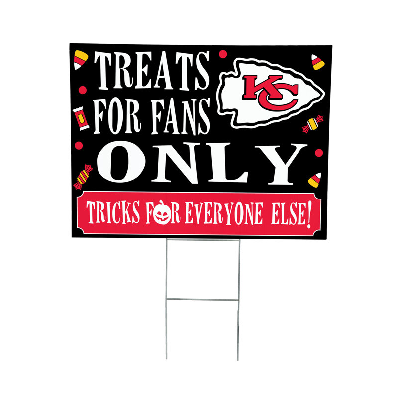 Green Bay Packers, enseigne d'Halloween pour les fans, Kansas City Chiefs