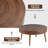 Bouthillier 2 Piece Coffee Table Set, Traditional MDF Round and End Table Set-691183480
