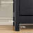 Kitchen Sideboard Buffet Cabinet,Farmhouse Storage Cabinet With Drawer And Adjustable Shelf,Barn Door Accent Cabinet For Kitchen,Dining Room,Entryway,Black