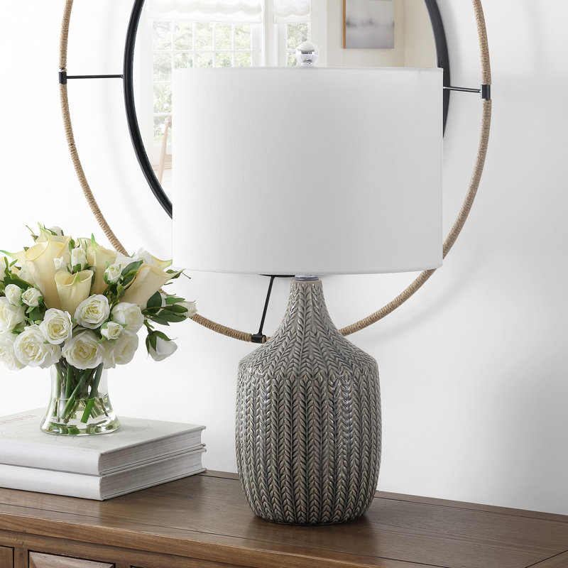 Avdulla Ceramic Table Lamp, Gray