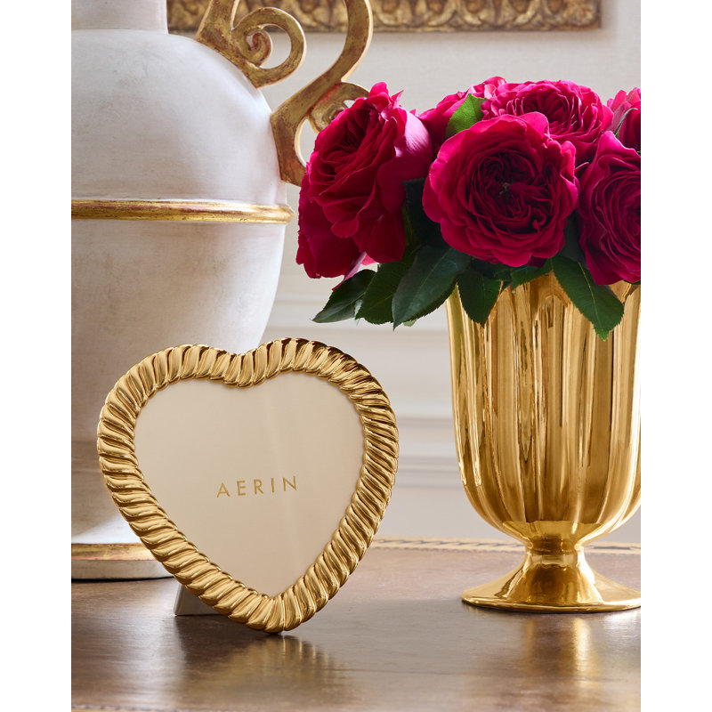 Pauline Small Vase, Gold, 8.5" H x 6.1" W x 6.1" D
