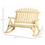 Chaise Adirondack berçante en bois massif Sanya