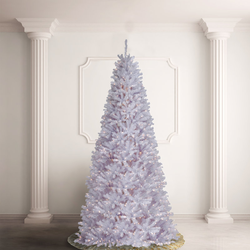 North Valley(R) White Spruce Tree With Clear Lights, 9'10