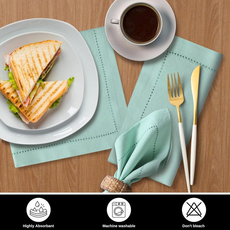 Cloth Napkins - 18x18 Reusable Dinner Napkins, 18" W x 18" L, Sage