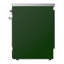 Cuisinière à induction 30 pouces avec 4 éléments à induction en vert émeraude Majestic III Series (garniture chromée)-124828787-124828791