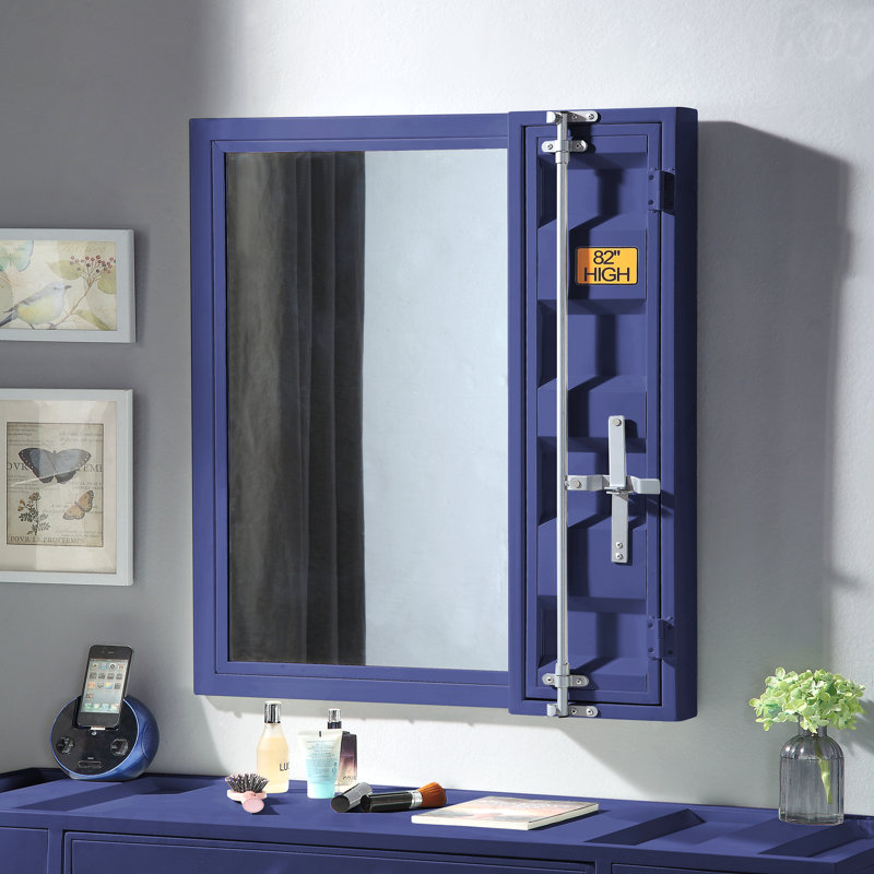 Miroir d'appoint, Bleu