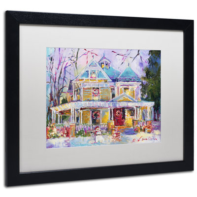 « christmas house », impression sur toile