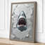 Shark Breaks Through Modern - Wrapped Canvas-1927947471-1927947510