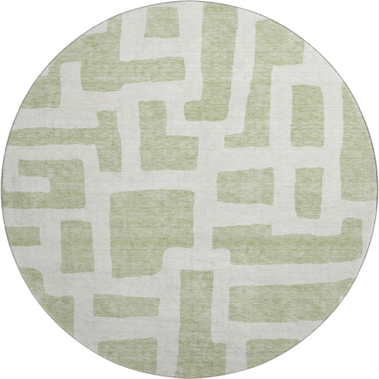 Premium Machine Washable Prisco Aloe Rug