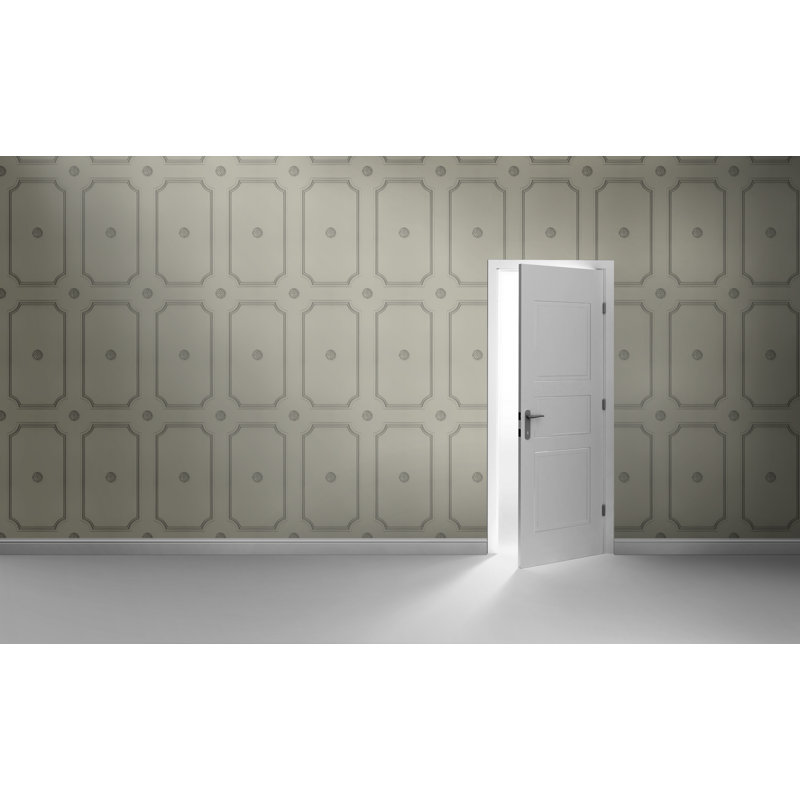 Garnes 10m x 52cm Textured Matte Wallpaper Roll, French Grey