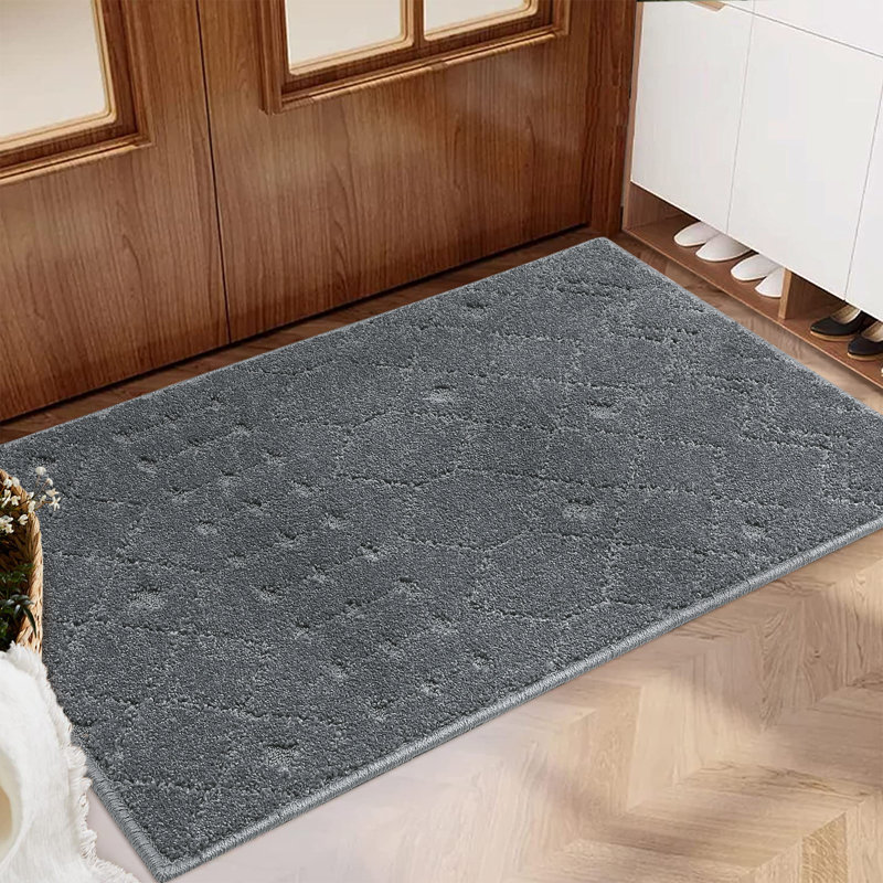 Tapis uni antidérapant pour salon, chambre à coucher, table à manger, table de chevet, décor, esthétique moderne, tapis à poils longs et courts