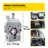 Manually Operated AC Hose Crimper Kit - Heavy Duty Hydra-Krimp Tool with 4 Dies & Portable Case