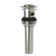 Push Pop-Up Bathroom Sink Drain with Overflow Holes