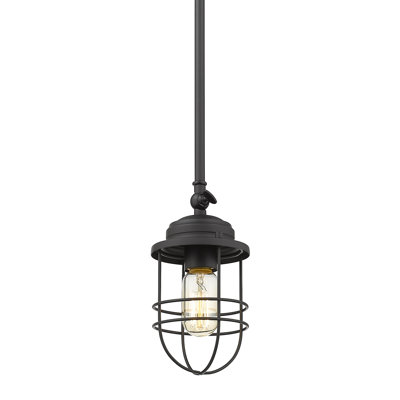 Lylah 1 - Light Matte Black Pendant