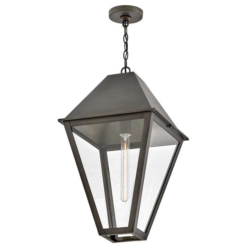 Lanterne suspendue d'extérieur en aluminium à une lumière Endsley