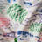 3 Foot Rounded Bean Bag, Leaf Print