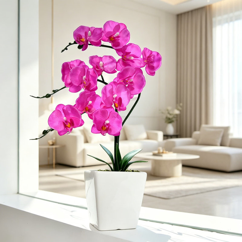 Arrangement de plantes orchidées artificielles Phalaenopsis