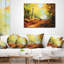 Coussin Autumn Forest Pathway