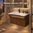 32" Resin Sink Wall-Mounted Bathroom Vanity with Motion-Sensor LED Light, Side Handles & ADA-Friendly Design-543293638