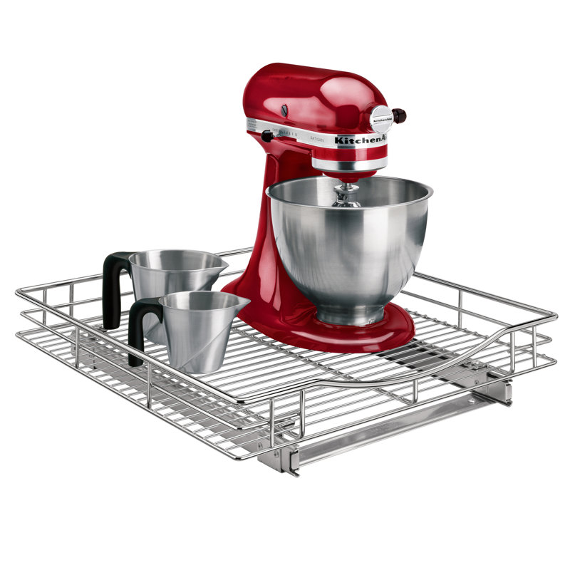 Organisateur d'armoire coulissant chromé pour armoires de cuisine LYNK PROFESSIONAL, l 20 po, P 21 po