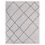 Wool Geometric Area Rug in Ivory/Charcoal-348744782